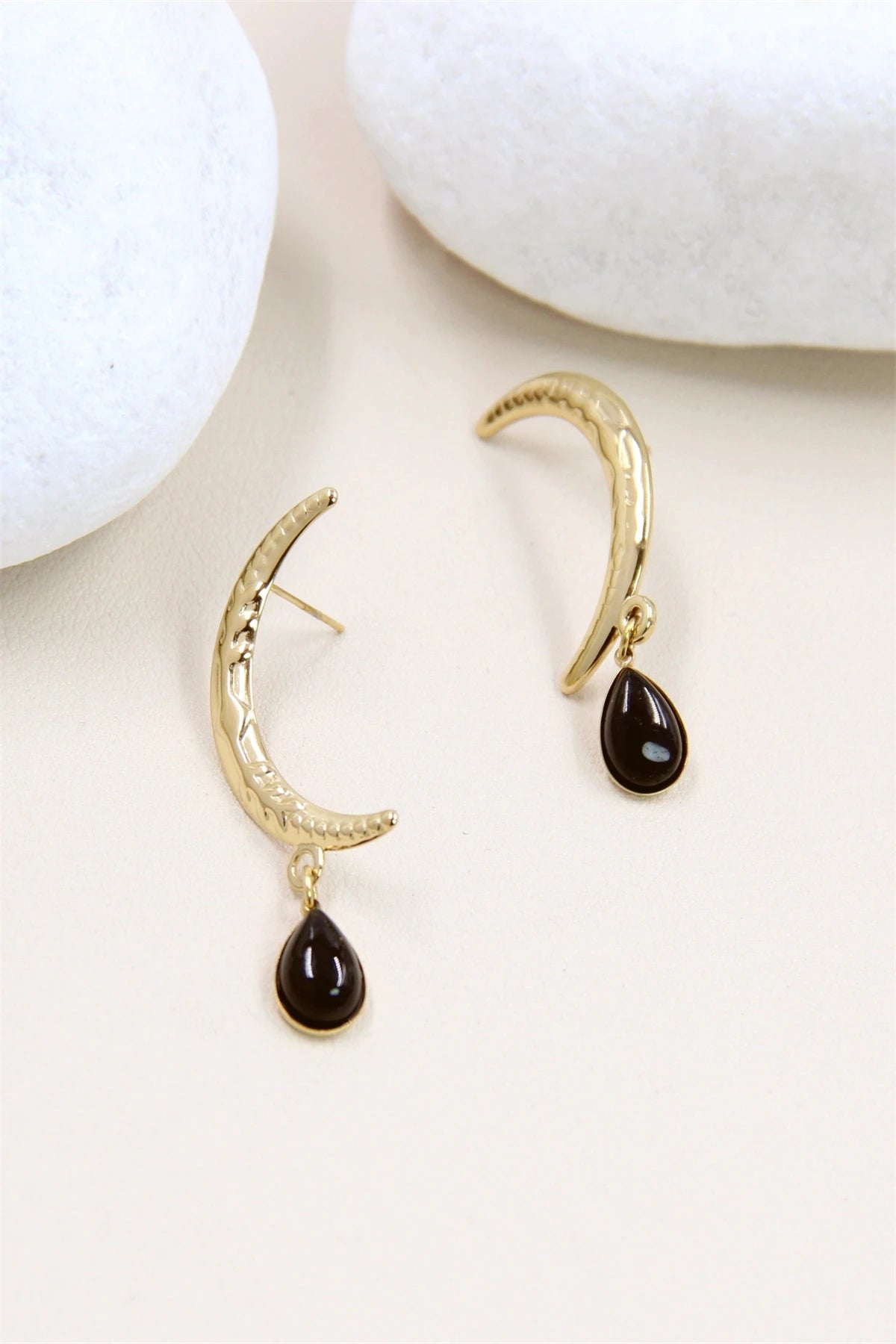 Boucle d'oreille - Eclipse d'Onyx